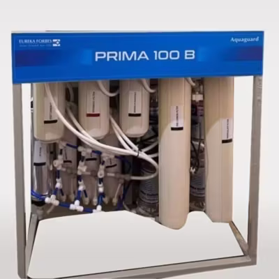 Buy the Aquaguard Prima 100-B Commercial Water Purifier with 7-stage RO+UV purification, 100 LPH capacity, and self-cleaning system for reliable commercial use.
