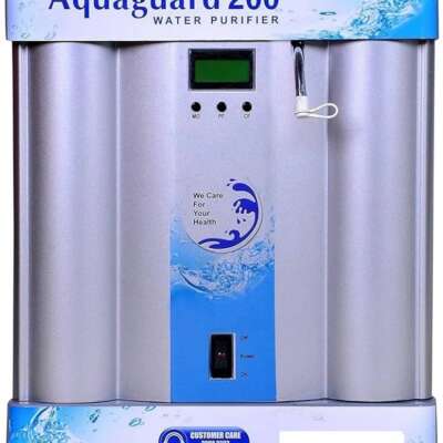 The **Aquaguard 200 Commercial Water Purifier** delivers up to **200 LPH** of safe drinking water, making it ideal for offices, clinics, schools, and institutions. Featuring **UV purification**, **touch-button operation**, an **LCD display**, and a **smart electronic monitoring system**, it ensures reliable, efficient, and hygienic water purification with every use.
